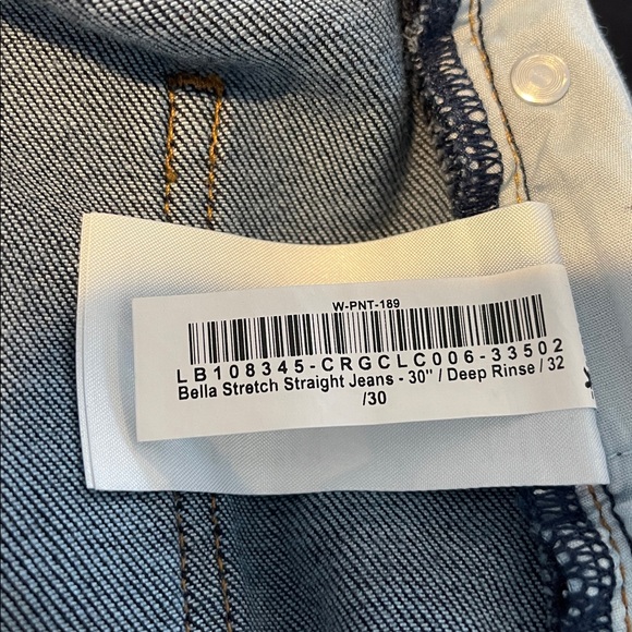 Quince Bella Stretch Straight 30” Jeans Dark Rinse 32 - Picture 4 of 6